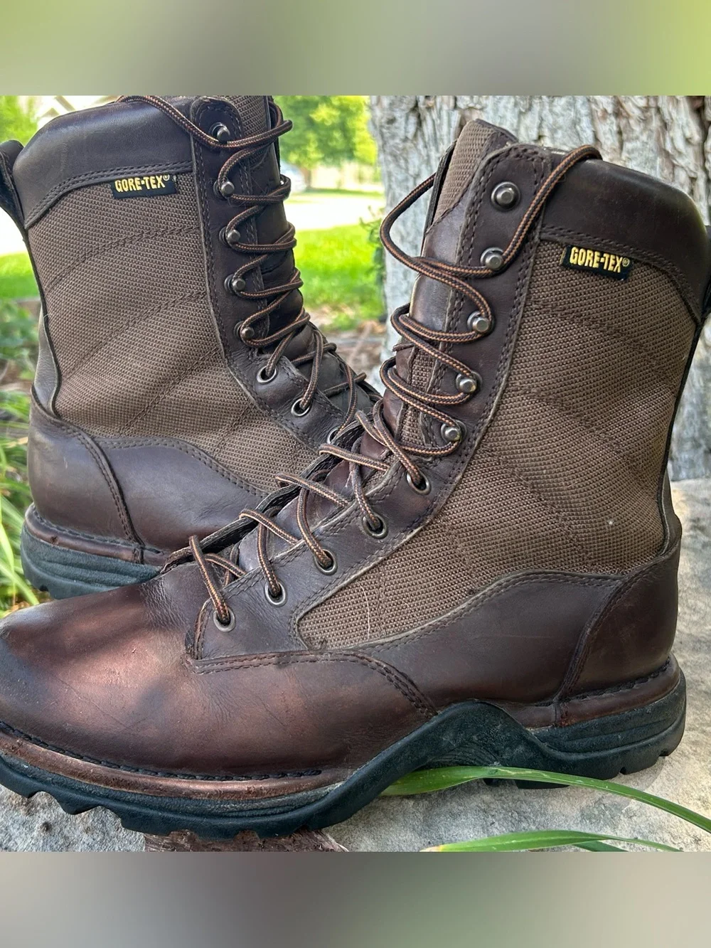 Mens DANNER 8” PRONGHORN Leather/Cordura GORE-TEX Insulated Hunting Boots  10.5